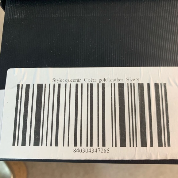 NIB J/Slides NYC Queenie Gold Leather Upper Cork Sole Sandal Women Size 8m - Picture 7 of 13